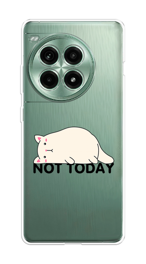 

Чехол на OnePlus Ace 3 Pro "Cat not today", Белый;розовый;черный, 155150-1