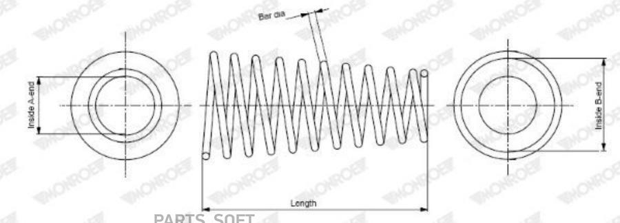

Sp3067_пружина передняя toyota yaris verso 1.4d-4d 01>