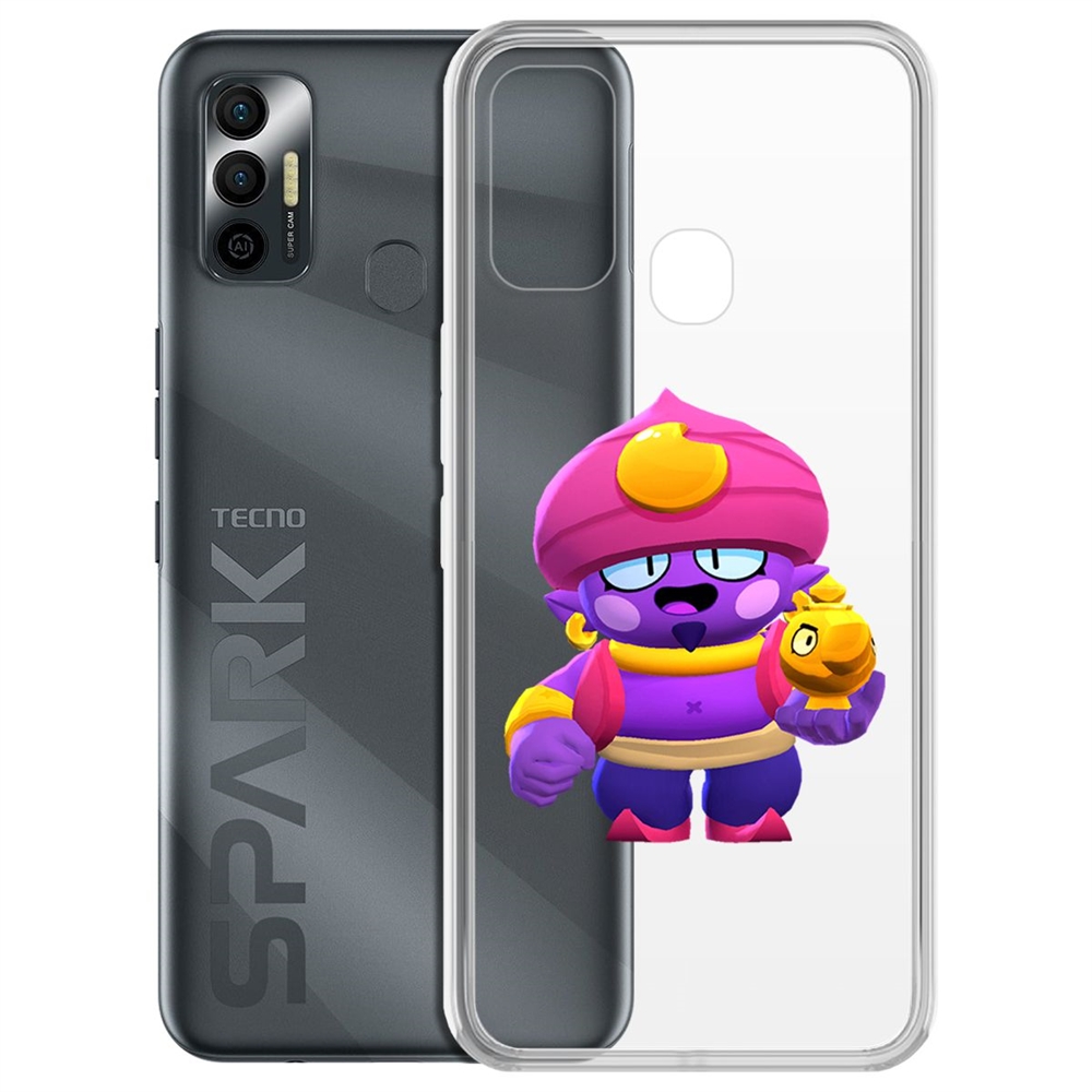 

Чехол-накладка Brawl Stars-Джин для Tecno Spark 7