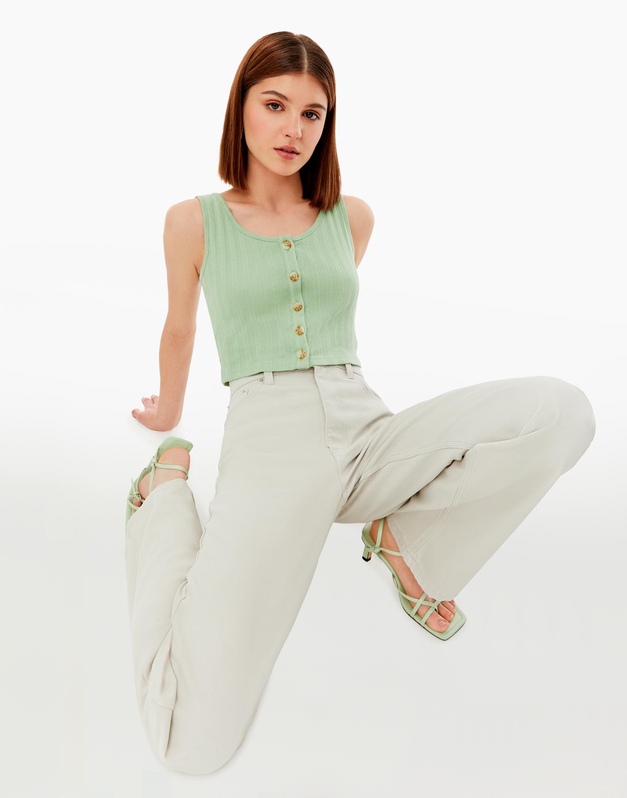 

Джинсы женские Gloria Jeans GJN026355 серые 46/170, Серый, GJN026355