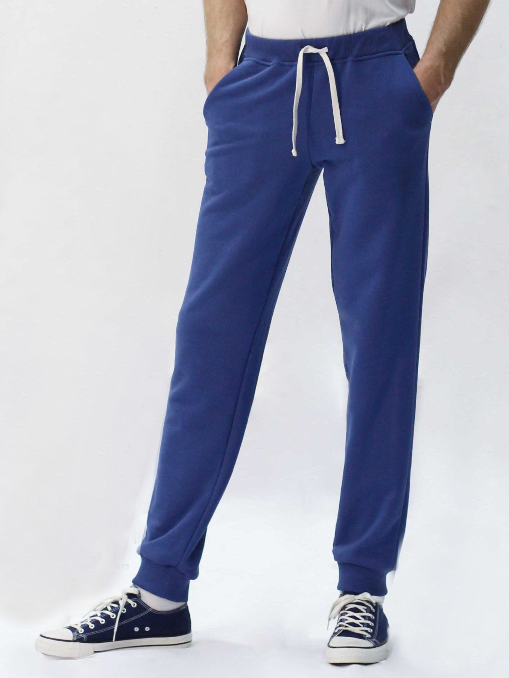 Спортивные брюки мужские DEN.VER ДВ-МТБ-002 синие 48-50/176-182