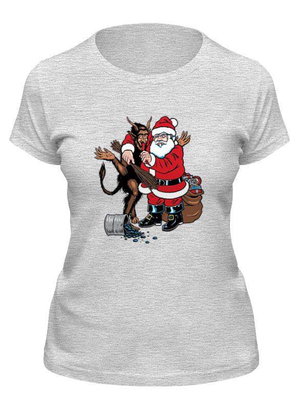 

Футболка женская Printio Happy new year серая XL, Серый, Happy new year