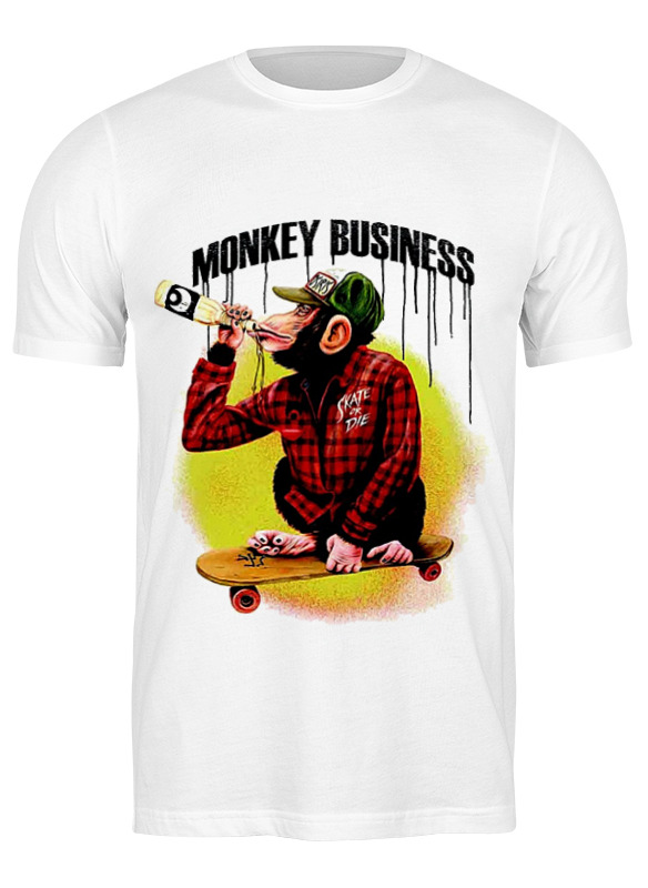 

Футболка мужская Printio Monkey (обезьяна) 665726 белая XL, Белый, Monkey (обезьяна) 665726