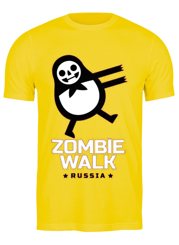 Футболка мужская Printio Zombie walk - russia 666633 желтая XL