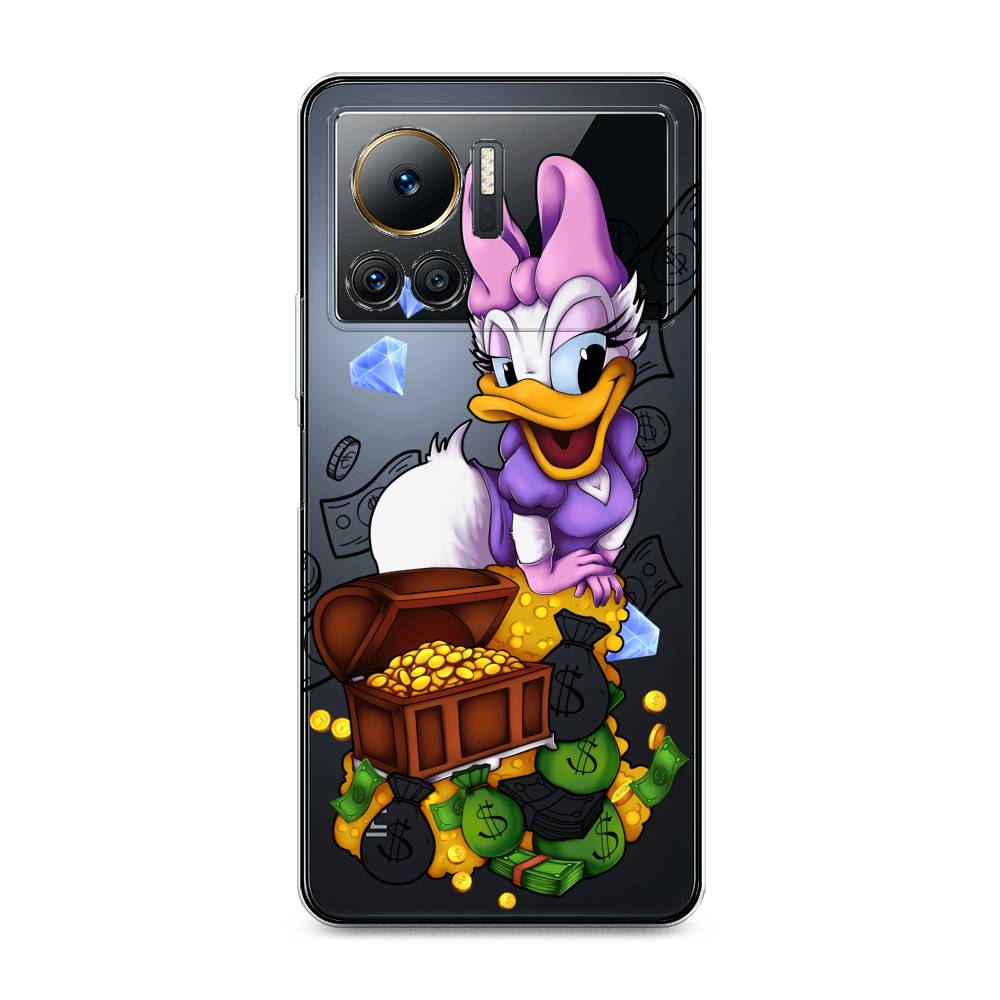 

Чехол на Infinix Note 12 VIP "Rich Daisy Duck", Коричневый;белый;фиолетовый, 3101950-6