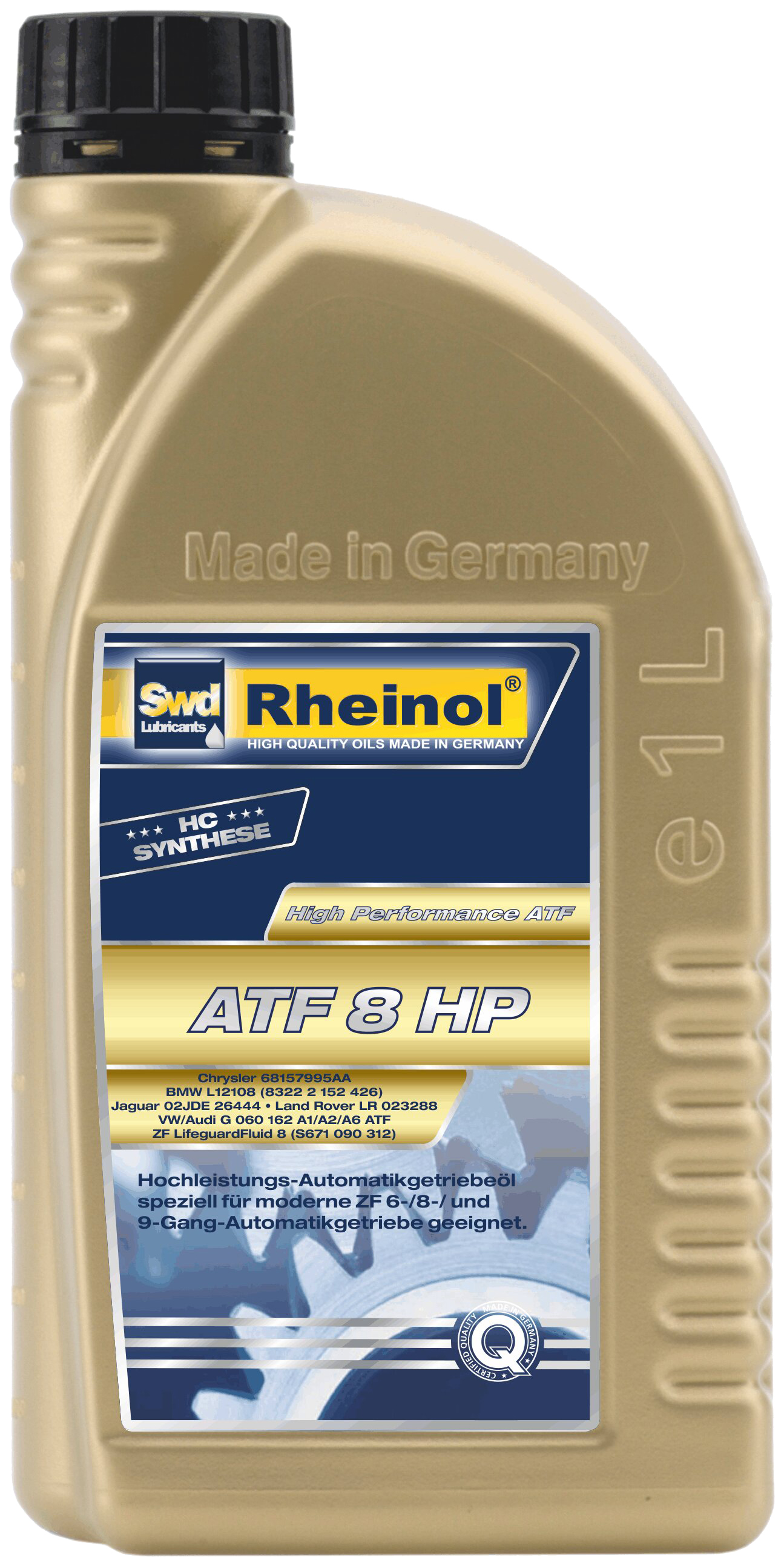 фото Масло для акпп swd 30635,18 atf 8 hp, atf 6/8/9 ступеней, синтетика, 1литр. swd rheinol