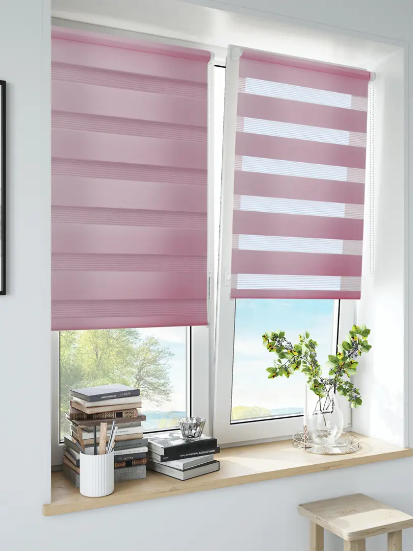 

Штора рулонная день-ночь Inspire Peter 70x160 см сиреневая Santal 4