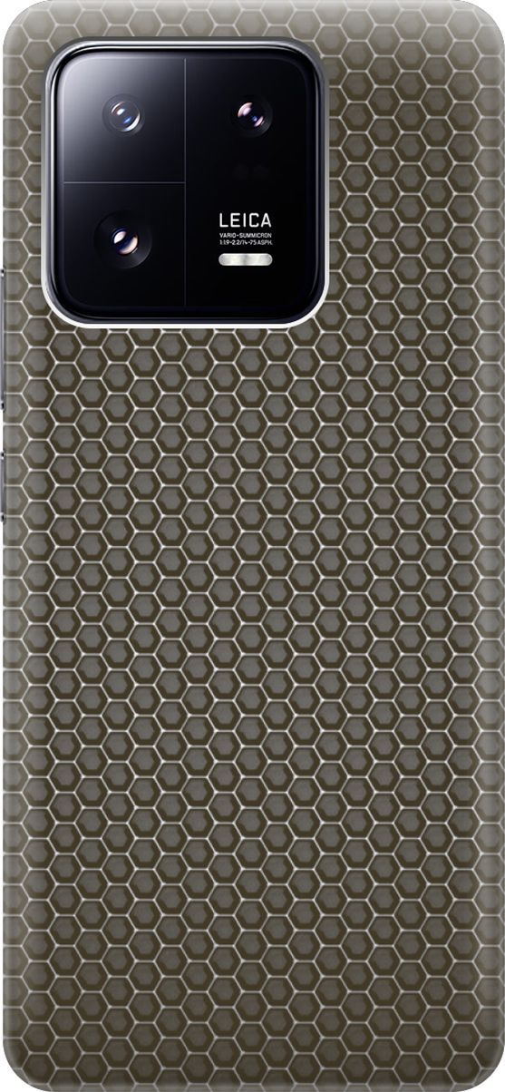 

Силиконовый чехол на Xiaomi 13 Pro Про с эффектом блеска "Карбоновая сеть", Белый;серый, 158958