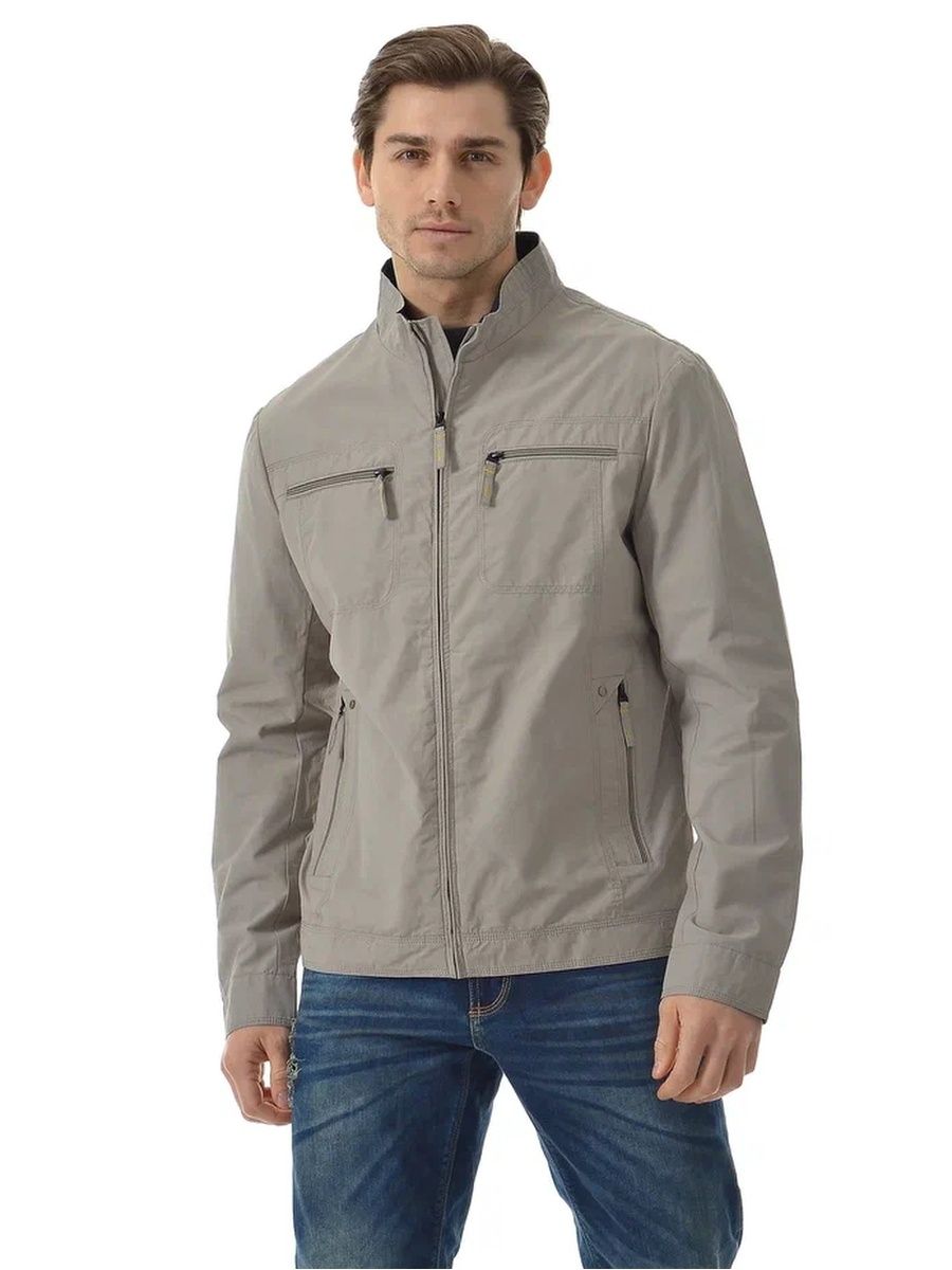 Ветровка мужская R.Lonyr 3009 серебристая 58 RU