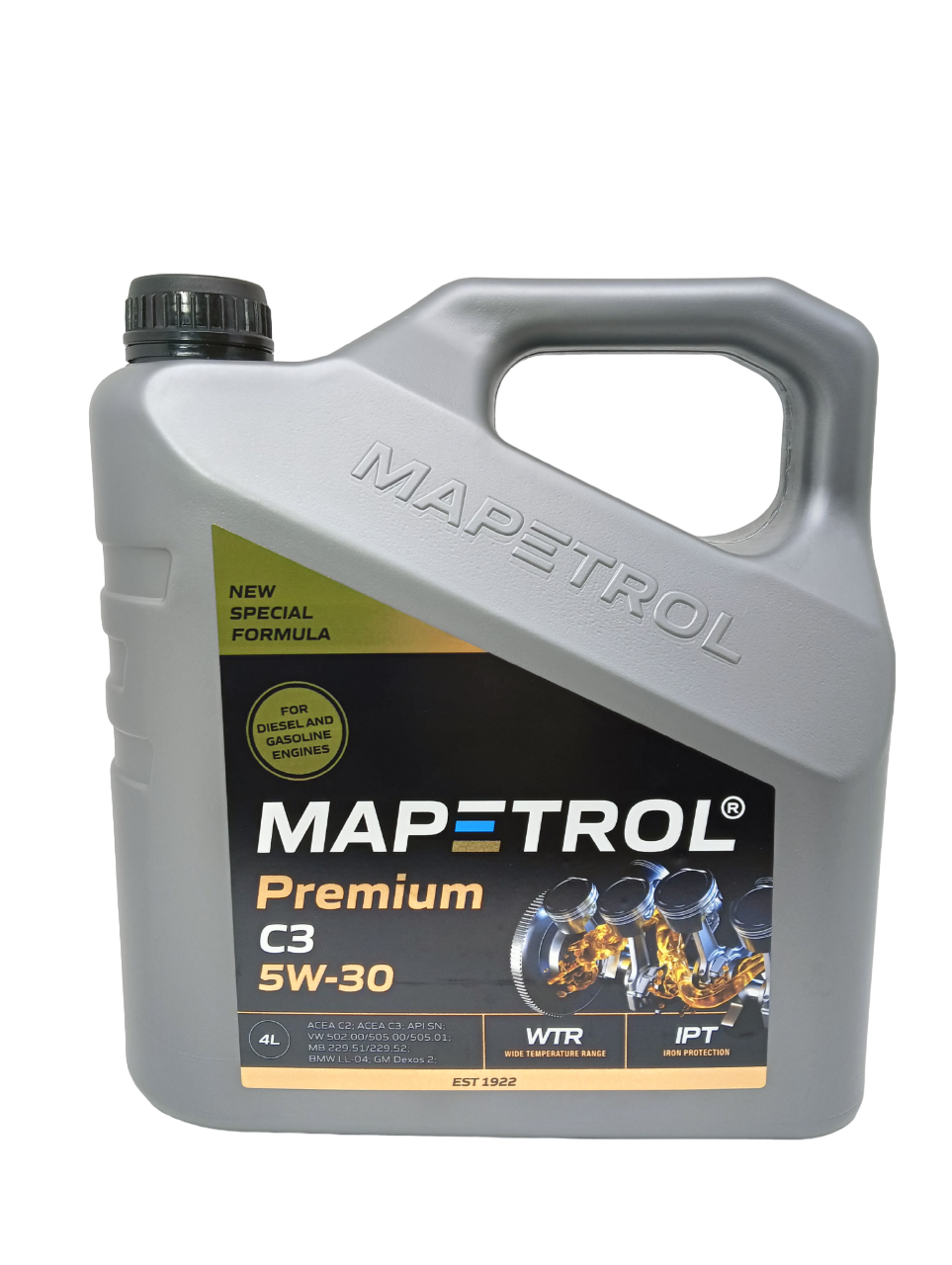 фото Моторное масло mapetrol premium c3 5w-30 4л