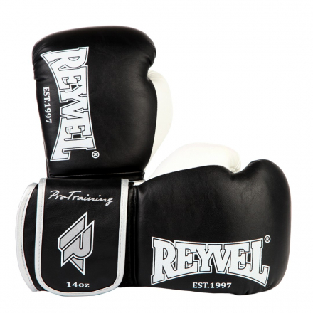 Перчатки боксерские REYVEL Maximum Protection черные, 14 унций