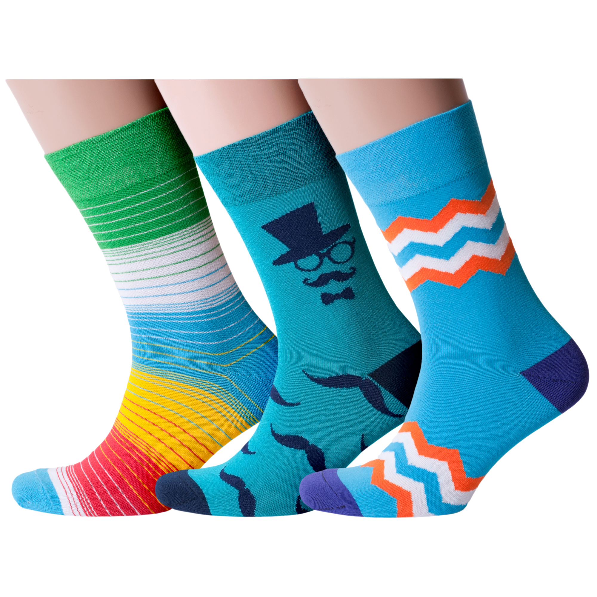 

Комплект носков мужских MoscowSocksClub msk3-М01 разноцветных 25, msk3-М01
