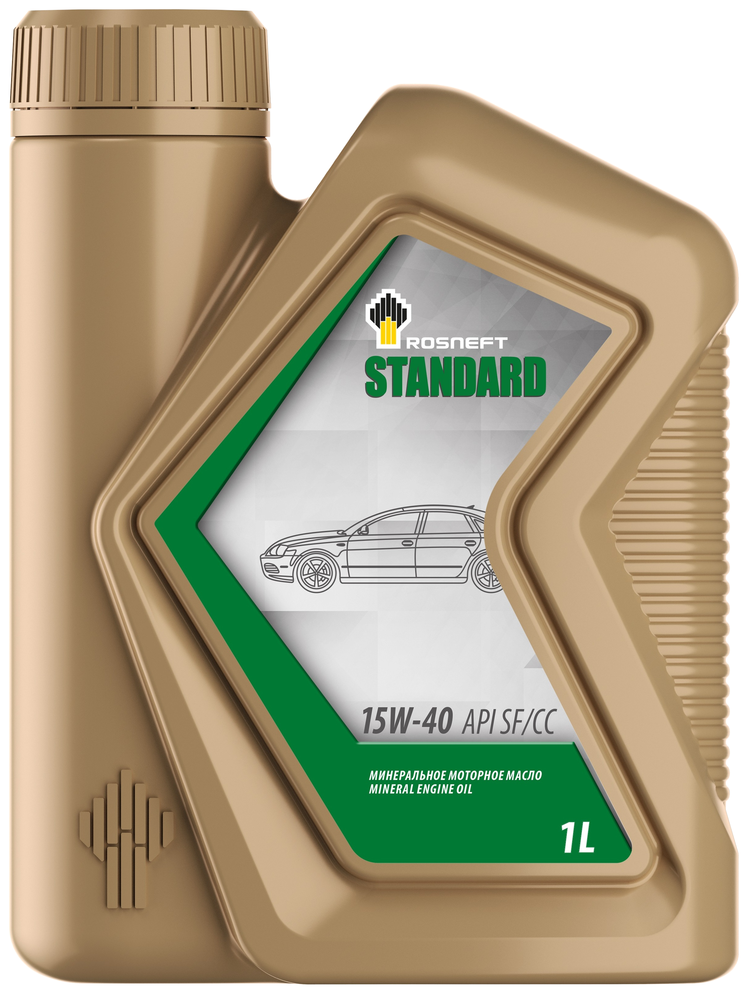 Моторное масло минеральное Роснефть 40815932 Standart 15W40, 1 литр.