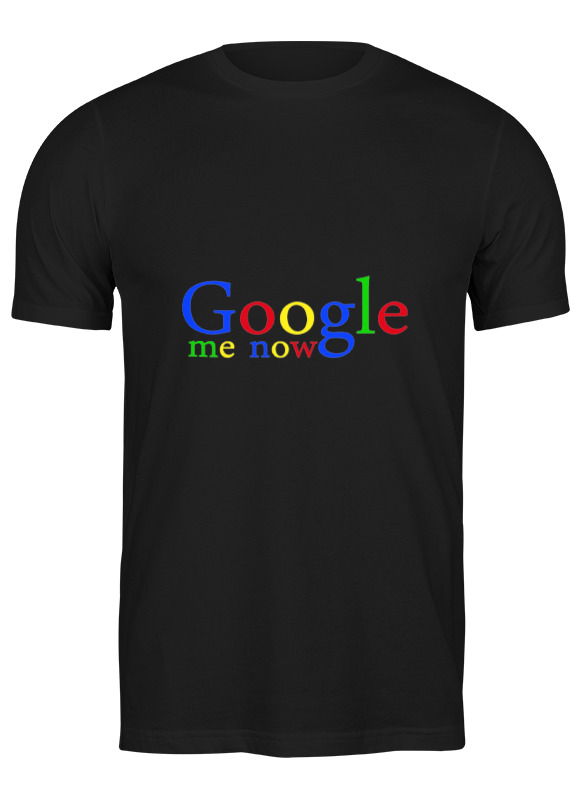 

Футболка мужская Printio Google me now 671472 черная XL, Черный, Google me now 671472
