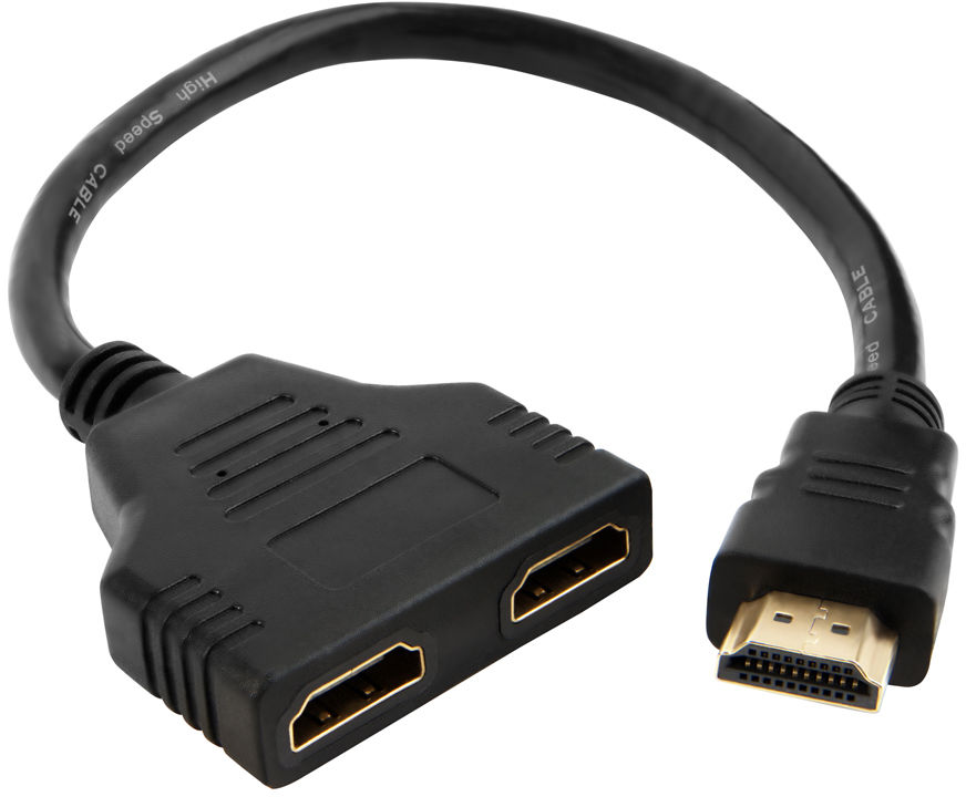 фото Кабель разветвитель greenconnect hdmi 1m - 2f (gcr-hdm1hdf2)