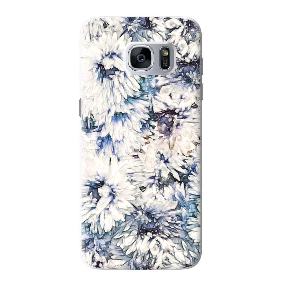 

Чехол для Samsung Galaxy S7 Deppa Art Case Flowers Хризантемы, Белый;разноцветный