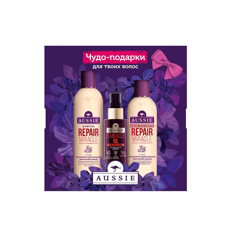 

Набор средств для волос Aussie Repair Miracle для женщин 3 предмета