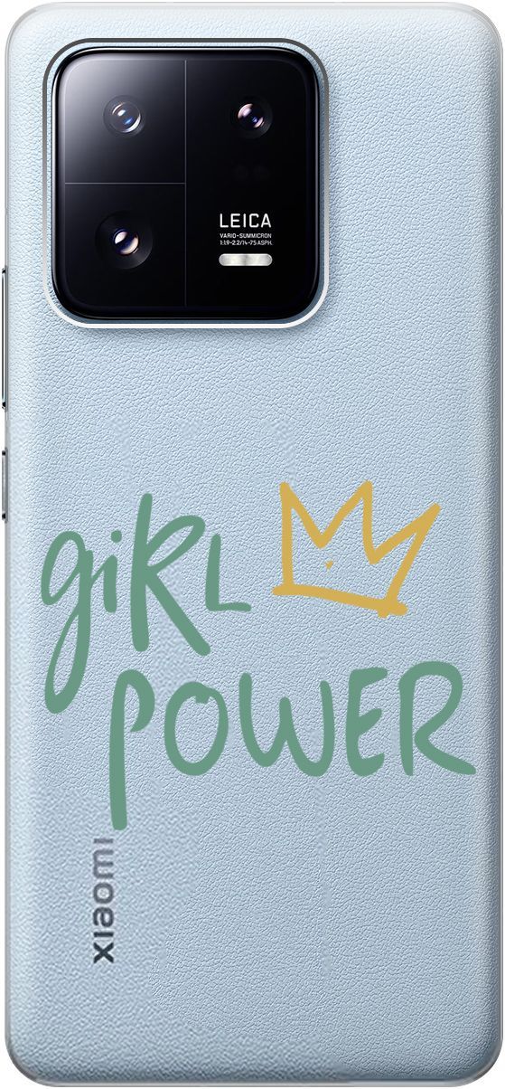 

Силиконовый чехол на Xiaomi 13 Pro Про с 3D принтом "Girl Power!" прозрачный, Прозрачный;зеленый, 158975