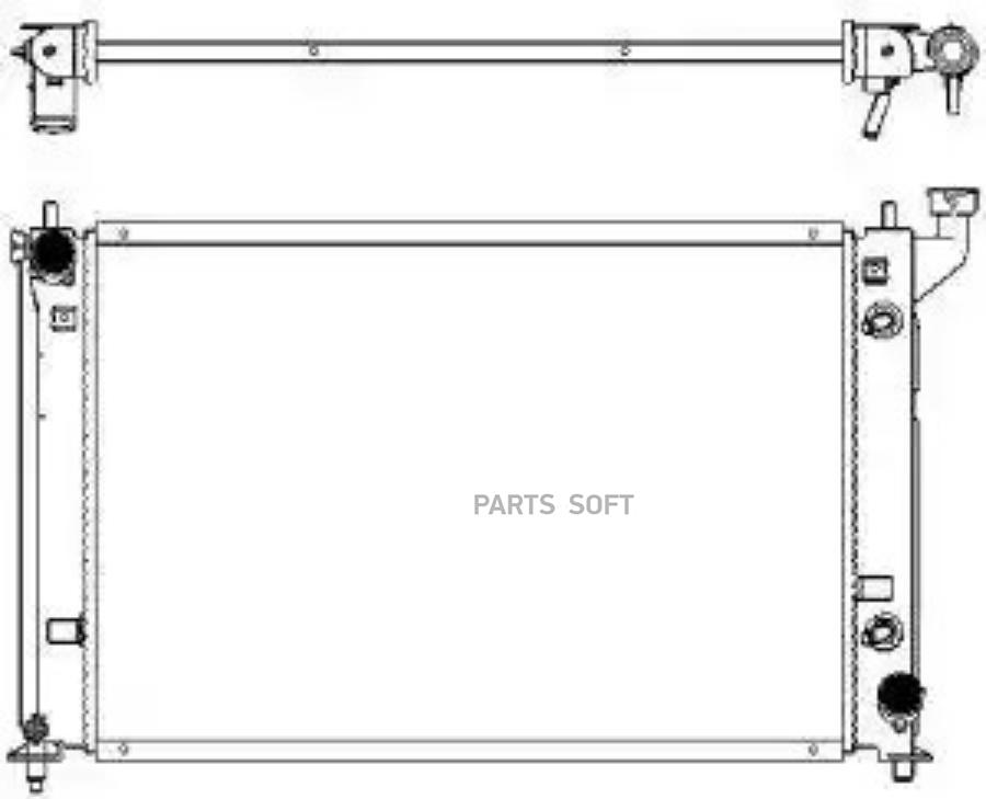 

Радиатор охлаждение двигателя SAKURA 34611051