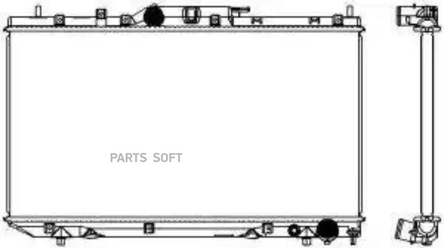 

Радиатор охлаждение двигателя SAKURA 34611062
