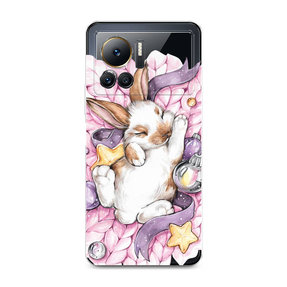 

Чехол на Infinix Note 12 VIP "Кролик спит", Розовый;белый, 3101950-5