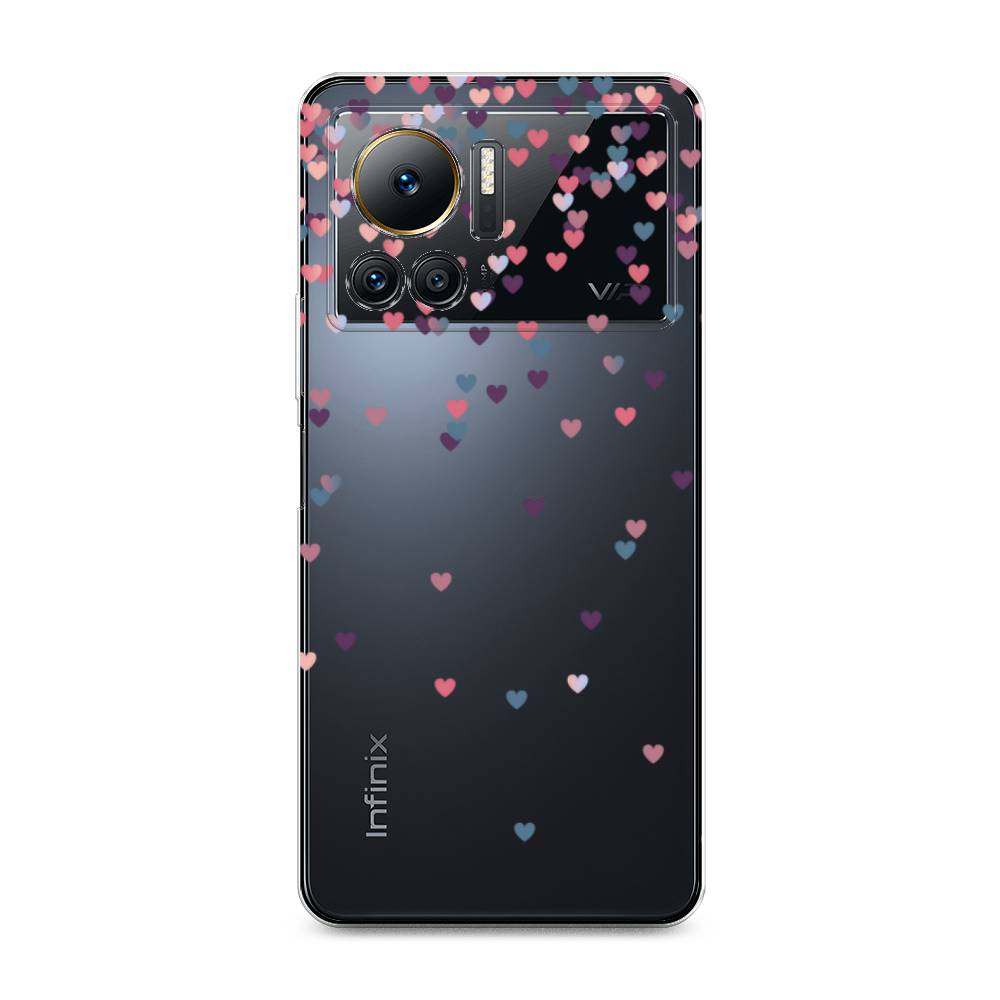 

Чехол на Infinix Note 12 VIP "Посыпка сердечки", Розовый;фиолетовый, 3101950-3