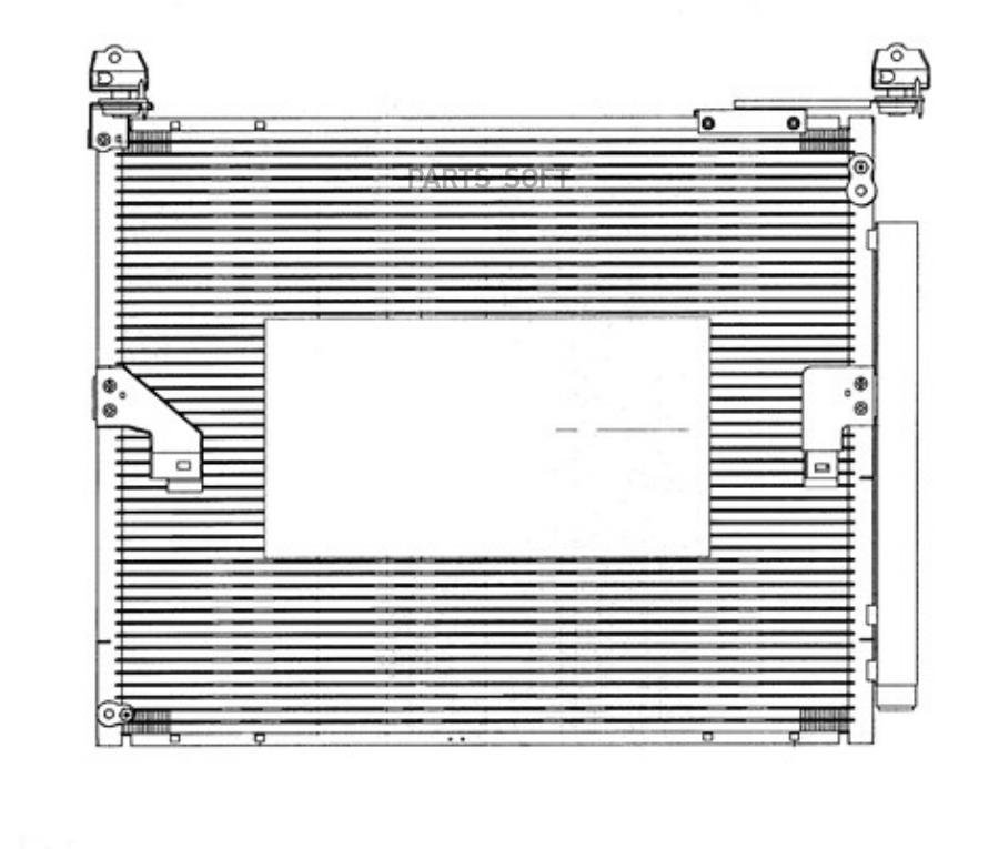 SAKURA 52719801 Конденсер TOYOTA LC150 40 AT 09- 1шт 20874₽