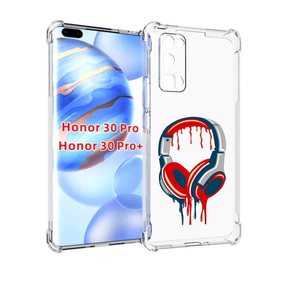 

Чехол бампер MyPads не делай громко для Honor 30 Pro Honor, Прозрачный, Tocco