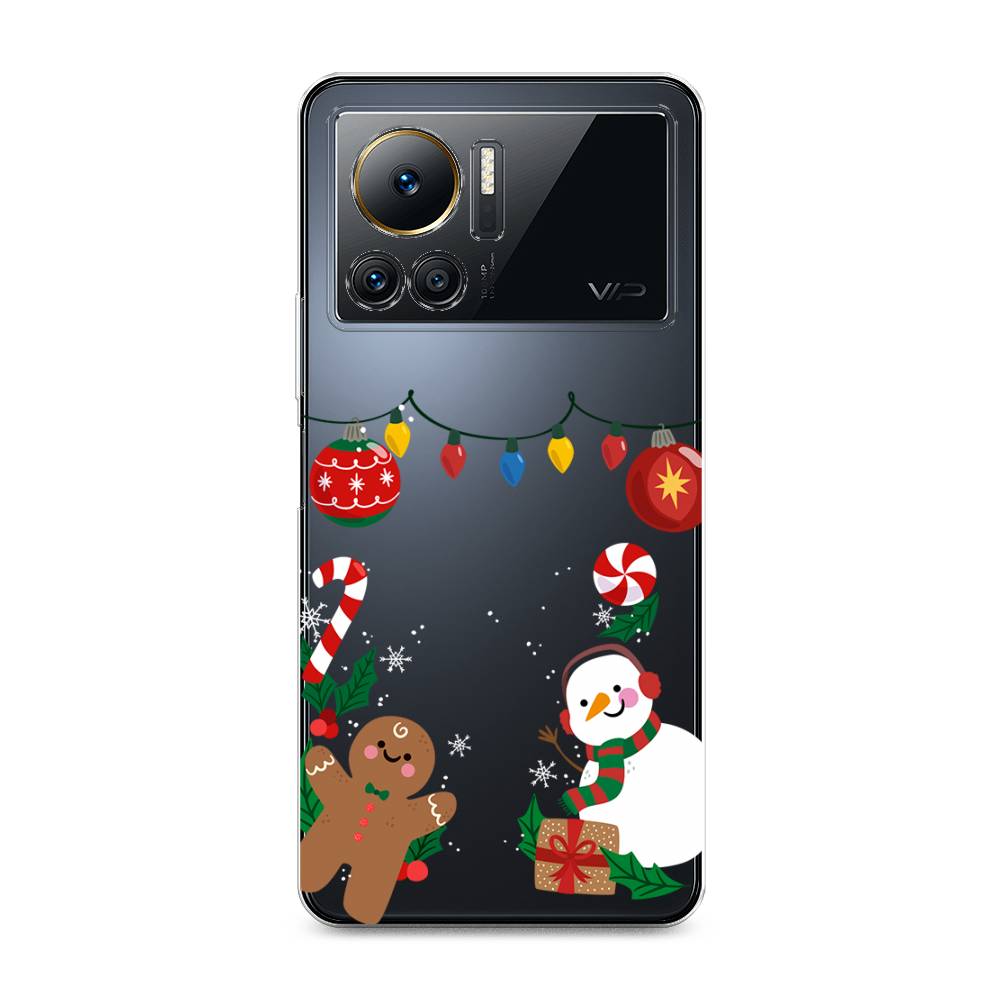 

Чехол на Infinix Note 12 VIP "Новогоднее настроение", Коричневый;красный;зеленый, 3101950-5