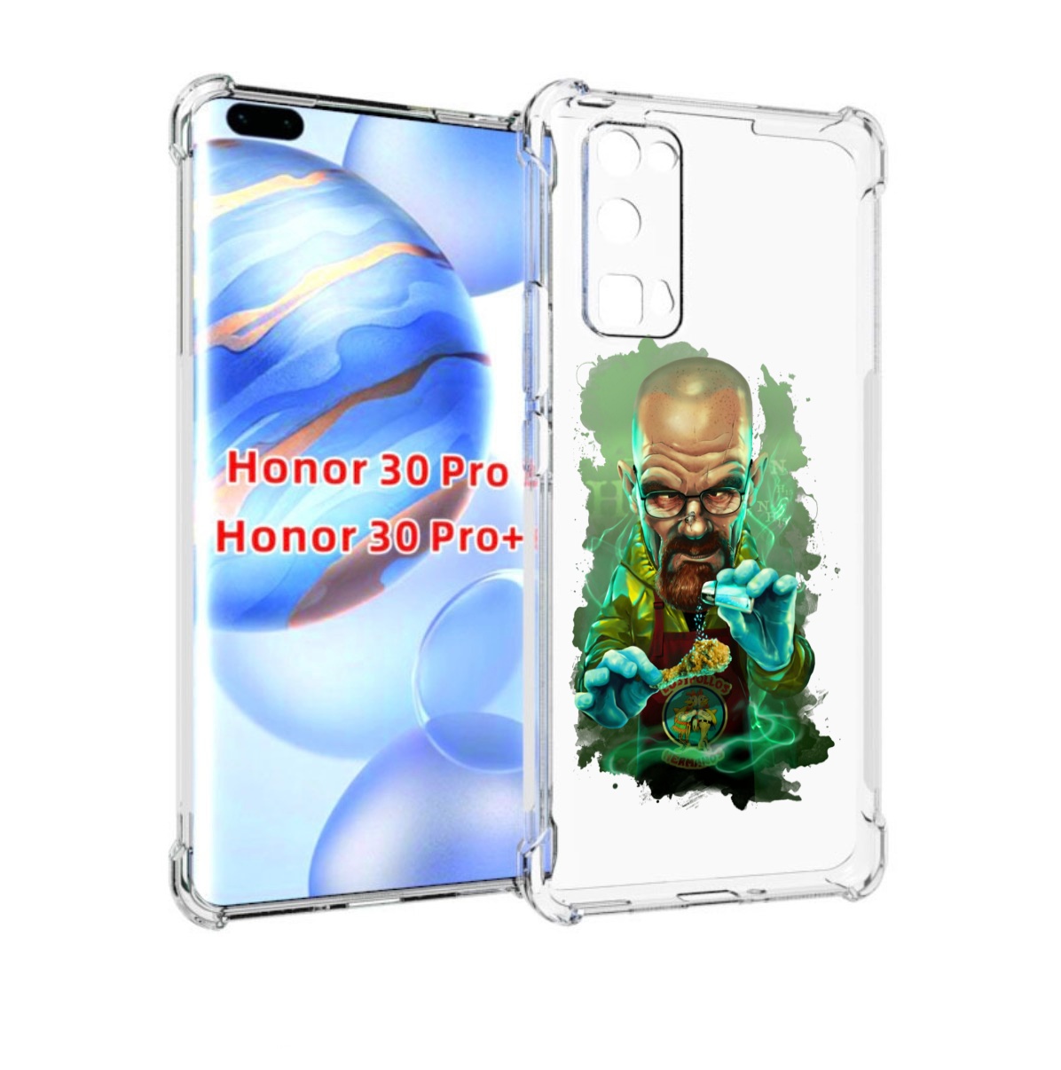 

Чехол бампер MyPads повар для Honor 30 Pro, Прозрачный, Tocco