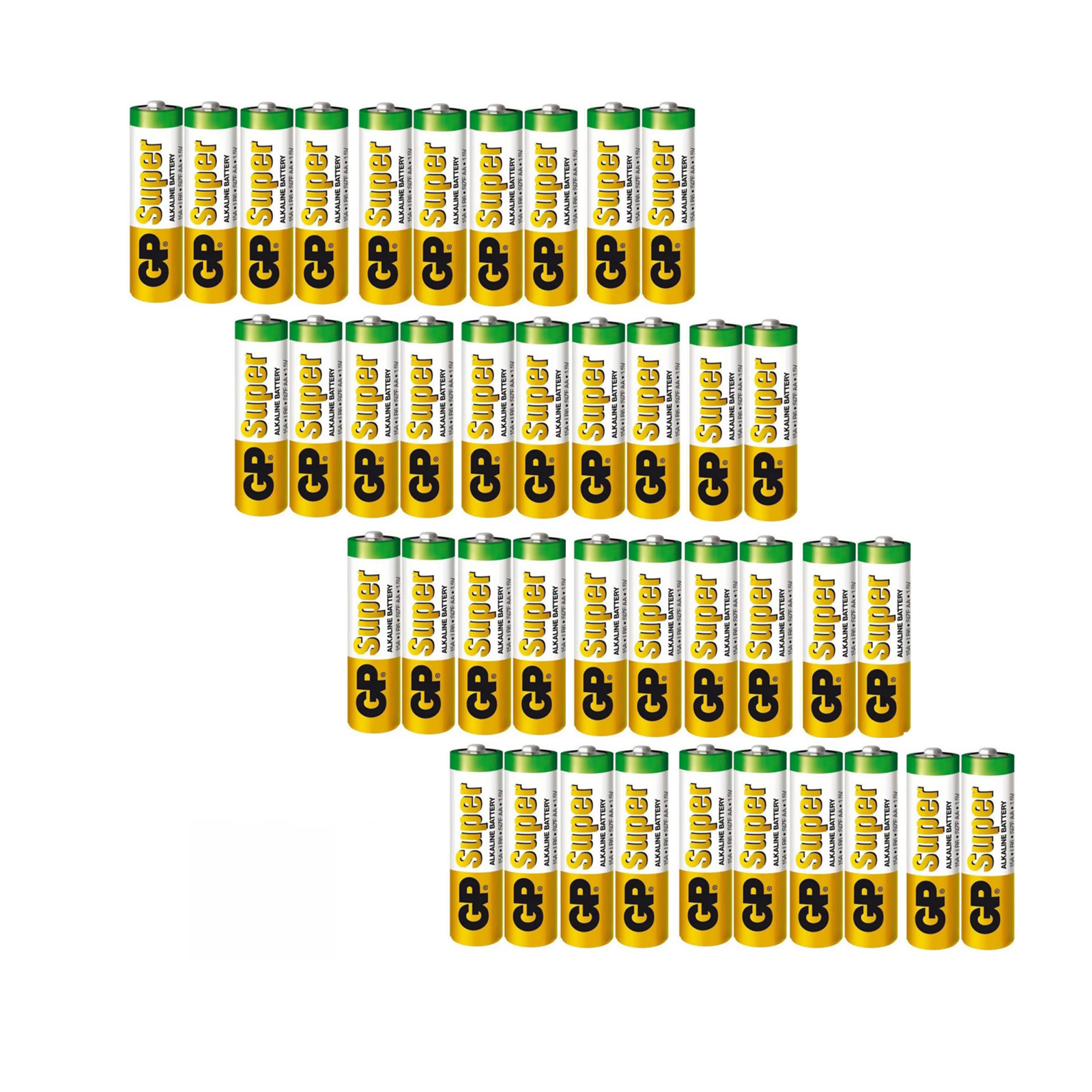 

Набор из 40 алколиновых батареек АА GP Super