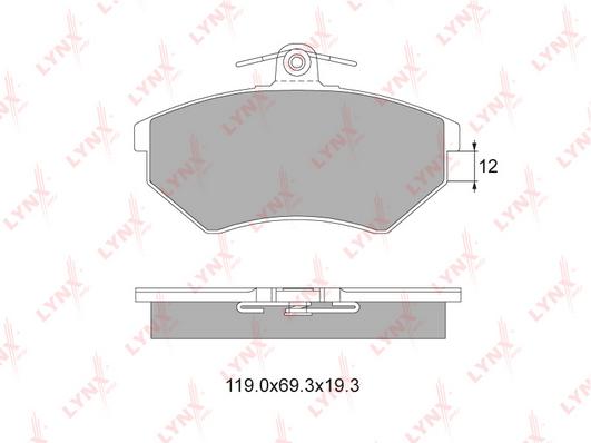 

Колодки тормозные передние дисковые VW Golf III/Passat/Passat Variant 88>04 Seat Cordoba/I