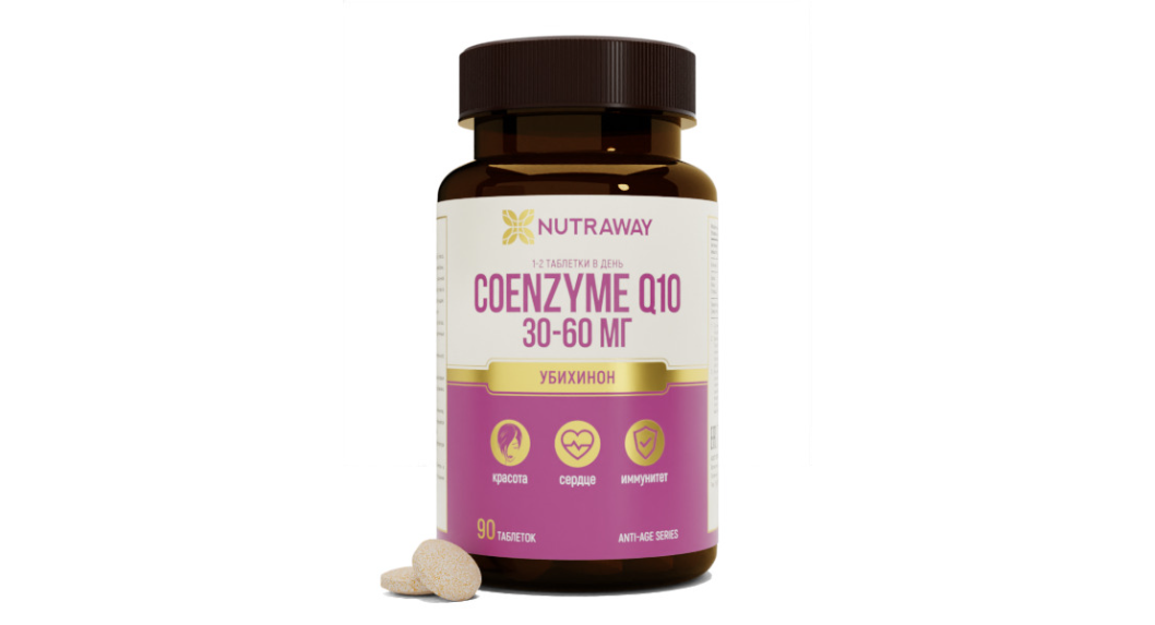 Купить Coenzyme Q10 NUTRAWAY 30-60 мг таблетки 90 шт.