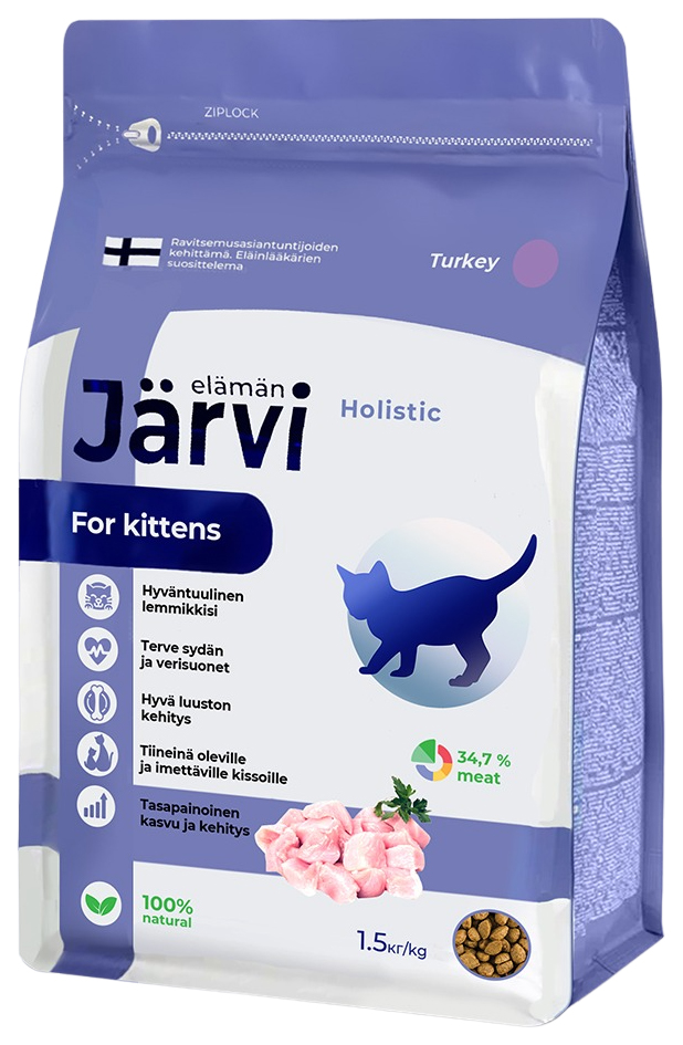 Сухой корм для котят Jarvi, с индейкой, 400 г