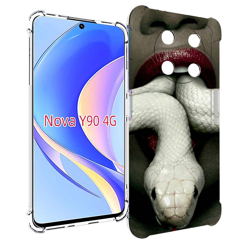 

Чехол MyPads белая-змея для Huawei Nova Y90 (CTR-LX1) / Enjoy 50 Pro, Tocco