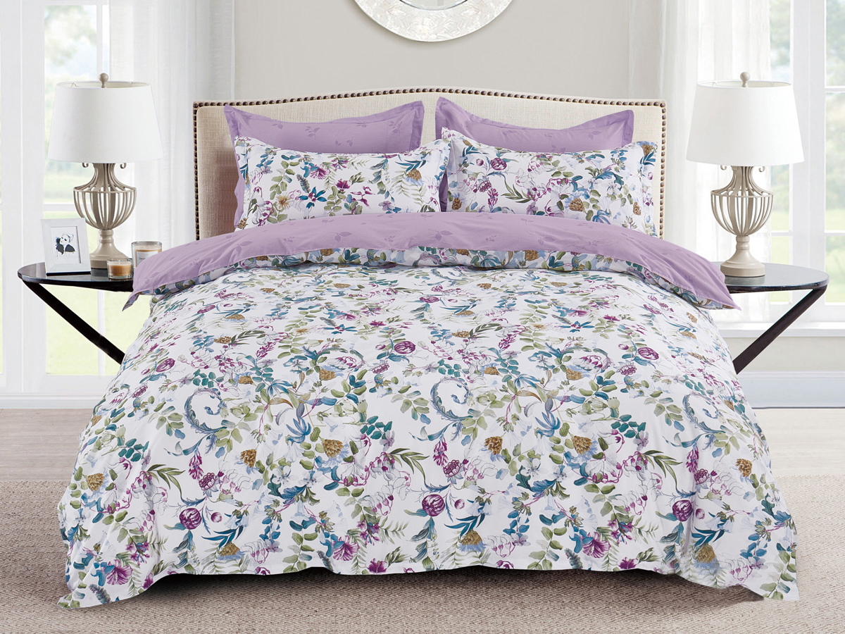 

Постельное белье 2 спальное Cleo SATIN LUX, 100% хлопок, наволочки 70х70, Satin Luxe