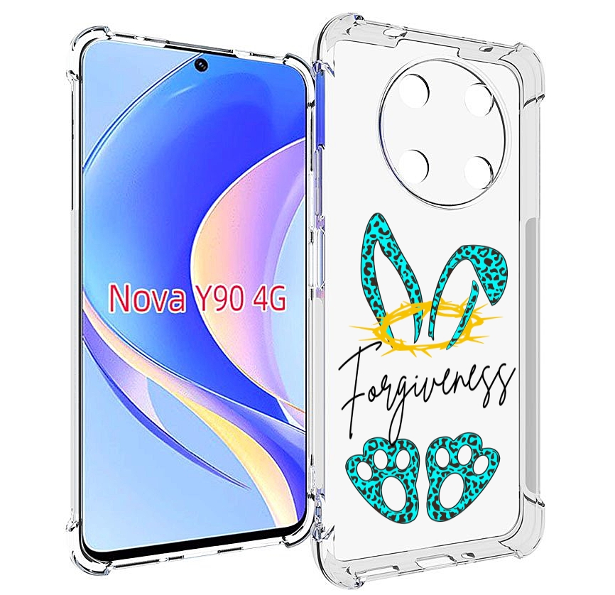 

Чехол MyPads бирюзовое лапки и ушки женский для Huawei Nova Y90 (CTR-LX1) / Enjoy 50 Pro, Tocco