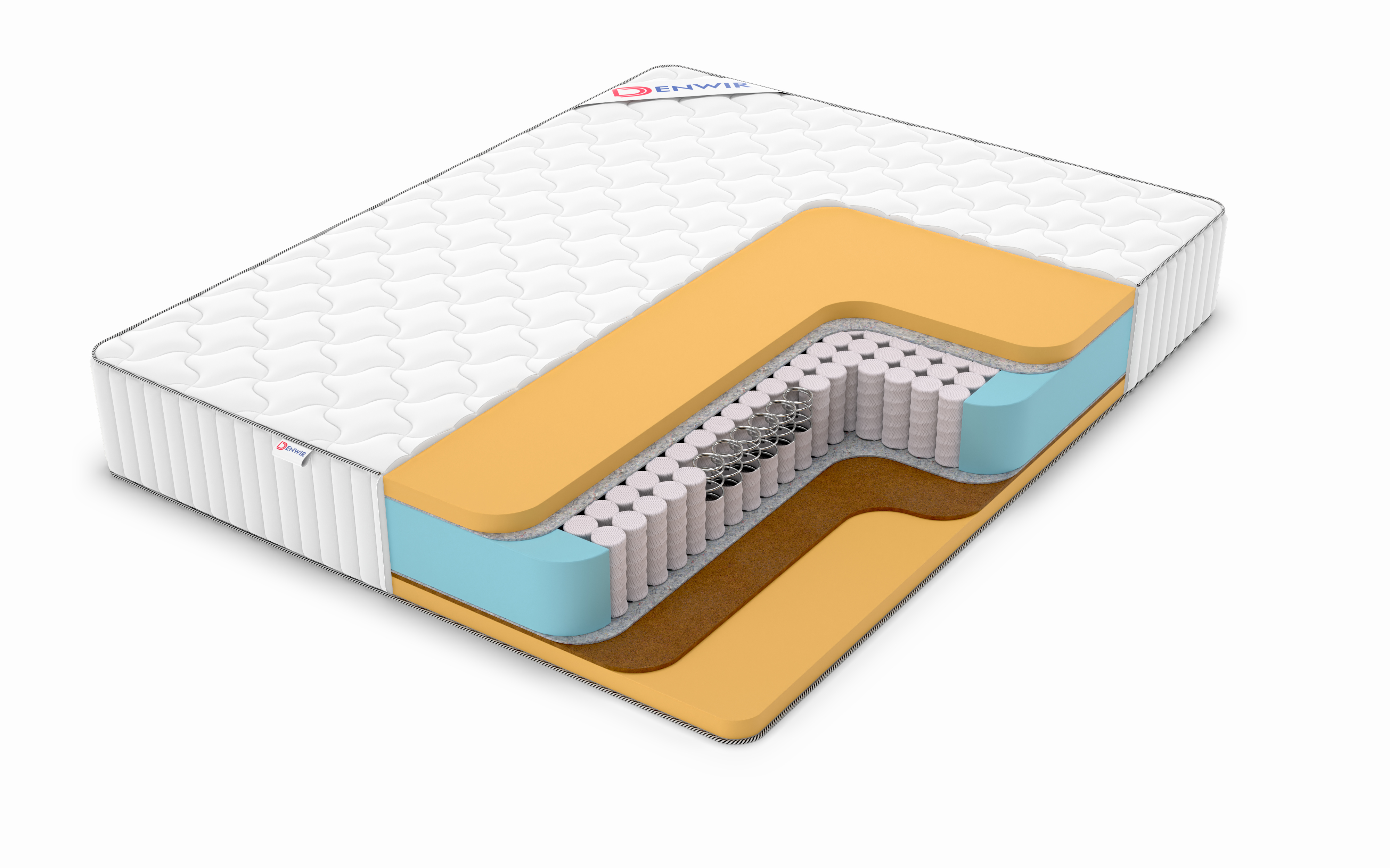 

Матрас пружинный DENWIR CLASSIC BALANCE MEMO TFK /chstmat_CBMTFK_120x190, Белый, CLASSIC BALANCE MEMO TFK