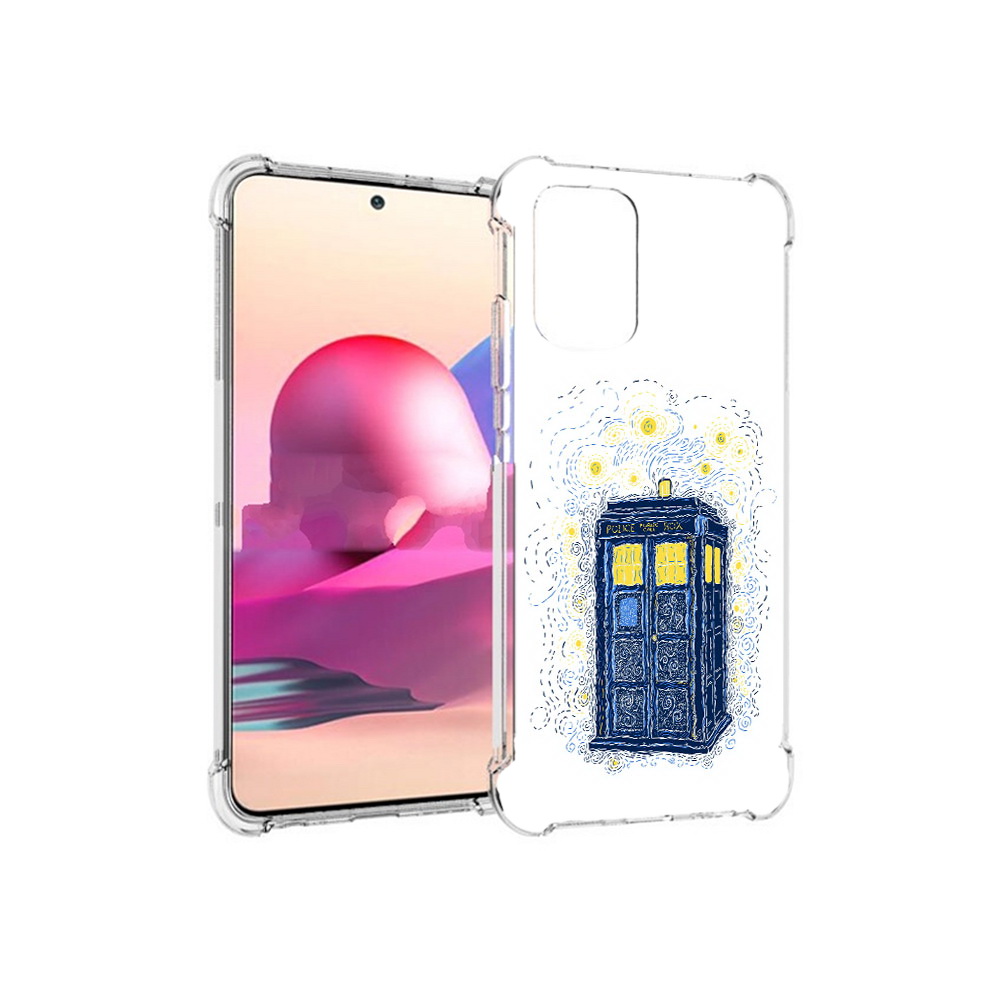 

Чехол MyPads Tocco для Xiaomi Redmi Note 10S будка рисунок (PT158704.257.249), Прозрачный, Tocco