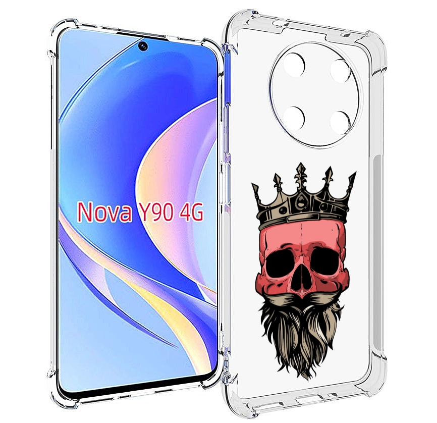 

Чехол MyPads бородатый красный череп мужской для Huawei Nova Y90 (CTR-LX1) / Enjoy 50 Pro, Tocco