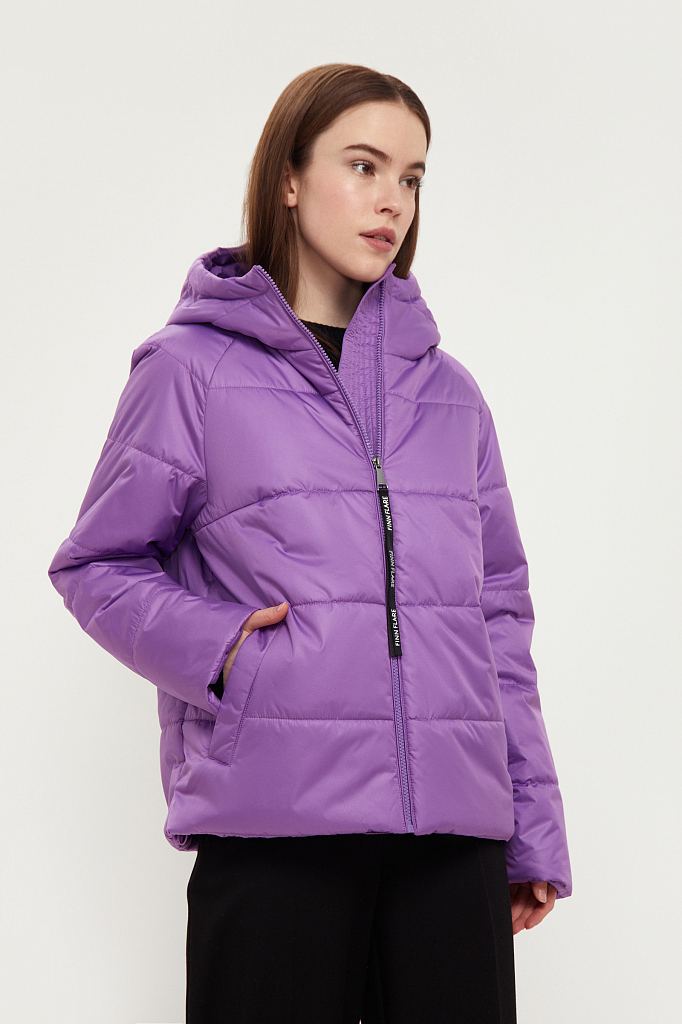 фото Куртка женская finn flare b21-12067 фиолетовая 3xl