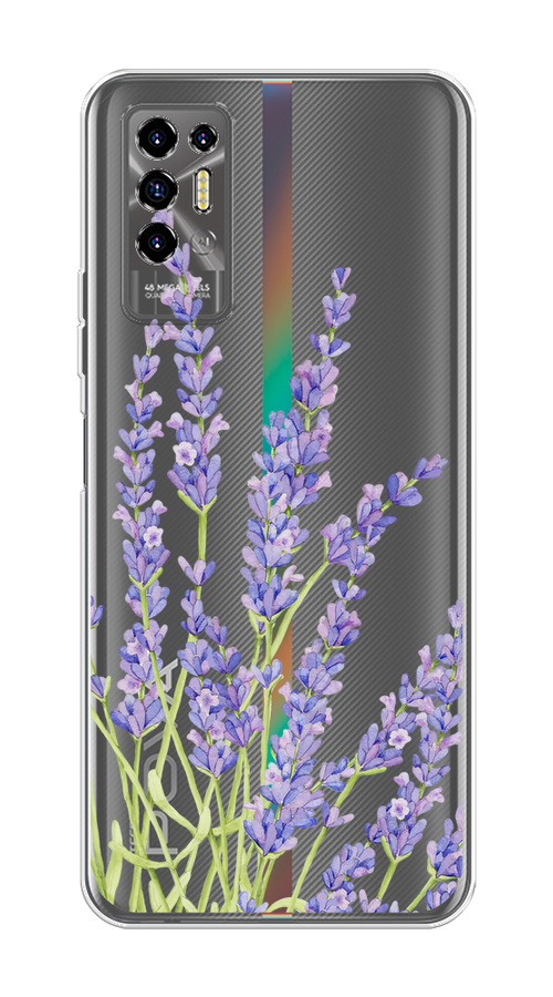 

Чехол на Tecno Pova 2 "Лавандовые стебли", Фиолетовый;зеленый, 300550-1