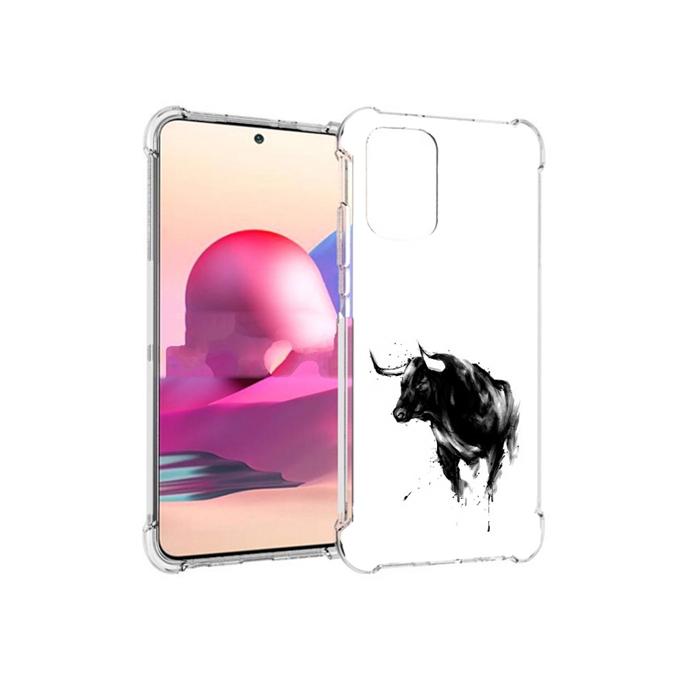 

Чехол MyPads Tocco для Xiaomi Redmi Note 10S бык (PT158704.257.254), Прозрачный, Tocco