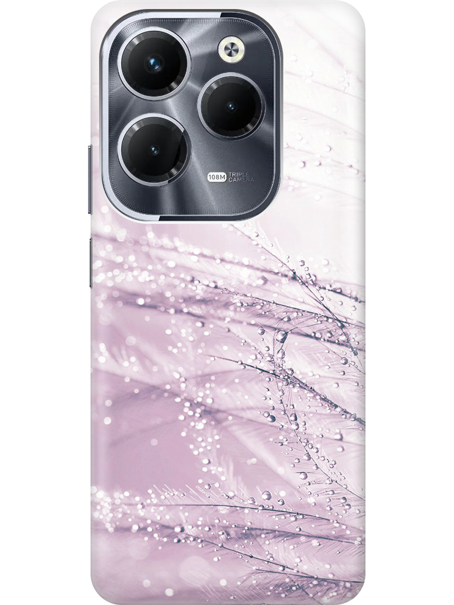 

Силиконовый чехол на Infinix Hot 40 / Hot 40 Pro с рисунком "Капли на розовой траве", Розовый, 20011885