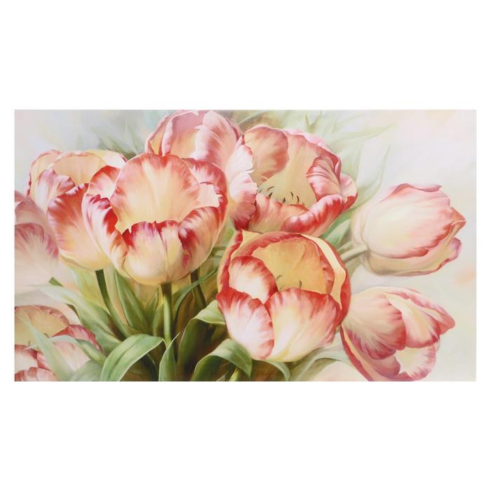 фото Картина на холсте "букет тюльпанов" 60х100 см topposters