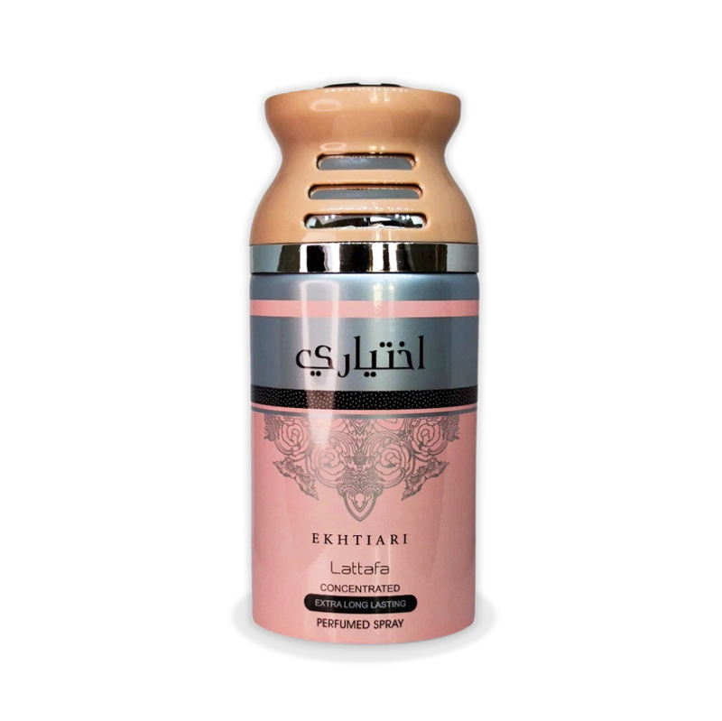 Парфюмированный дезодорант Lattafa Perfumes Ekhtiari Ихтияри, 250 мл парфюмированный дезодорант антиперспирант borodatos роликовый мандарин