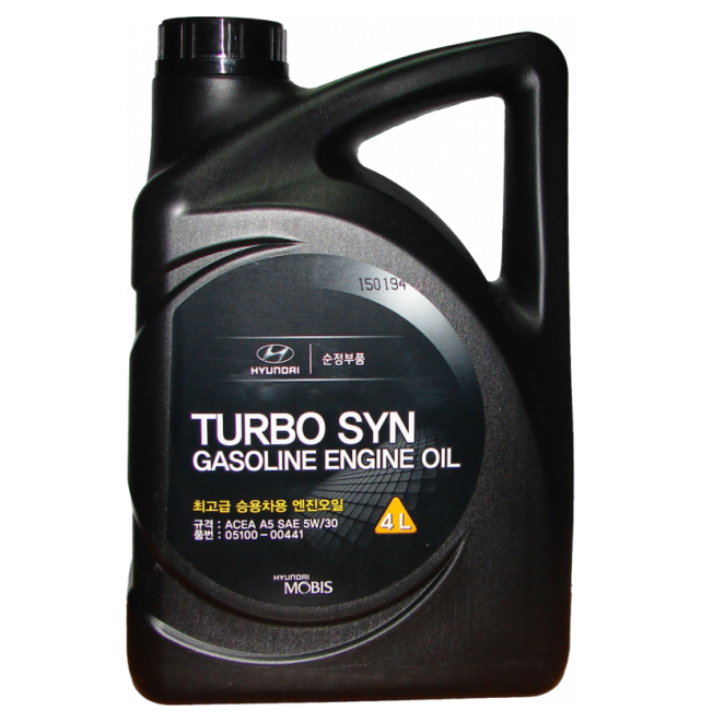 фото Моторное масло синтетическое hyundai corporation 05100-00441 turbo syn gasoline engine oil