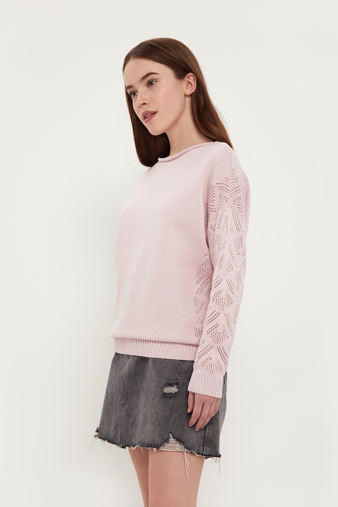 

Джемпер женский Finn Flare розовый, B21-11120