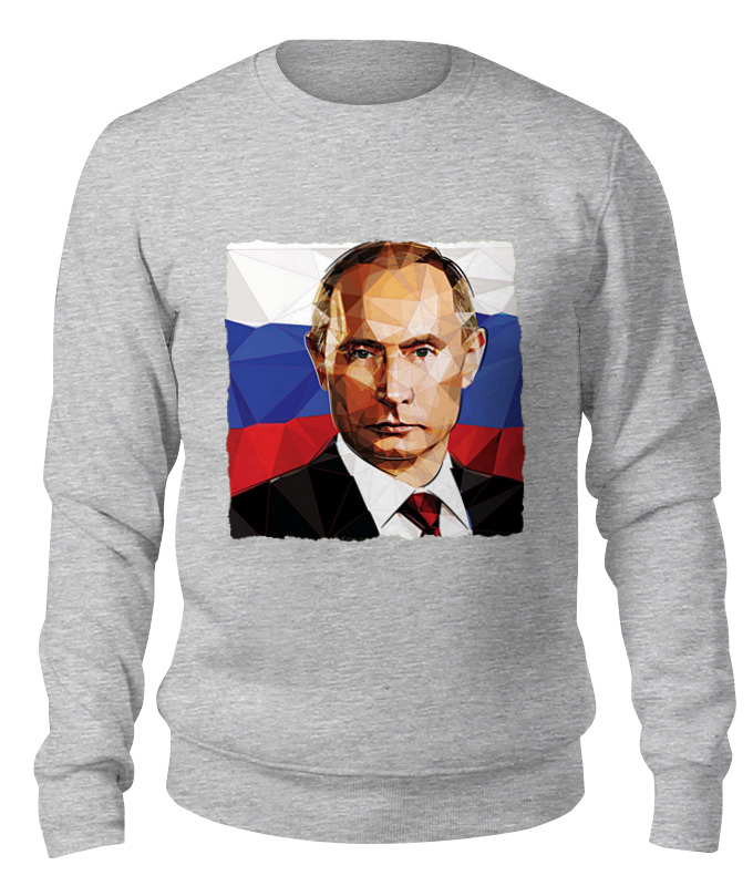

Свитшот унисекс Printio Putin серый XL, Putin