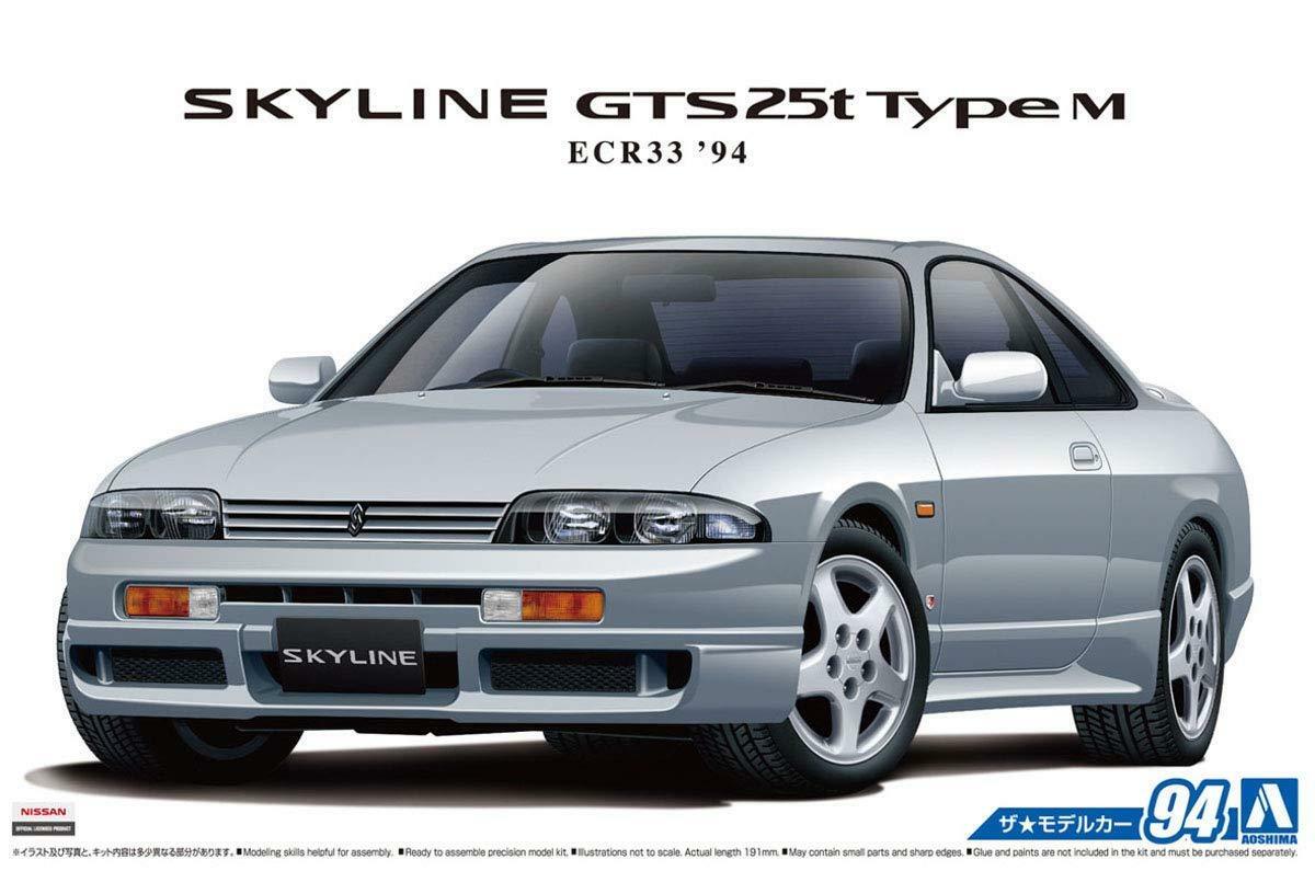 фото Сборная модель aoshima 1/24 nissan skyline ecr33 gts25t type m '94 06212